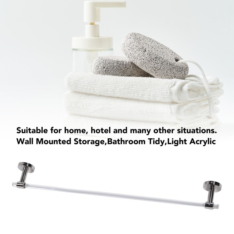 Towel Holder Rod Minimalist Light Luxury Acrylic Wall Mounted Towel