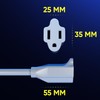 Maximm Cable 30 Feet 14Awg 360° Rotating Flat Plug Extension