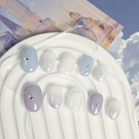 Milky Way One Drop Nail Tip Color Changeable - Square / 은하수 한 방울 네일팁  컬러변경 가능 - 스퀘어