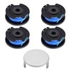 JAMSSOW Pack of 4 Replacement Spool Grass Trimmer Spool Compatible
