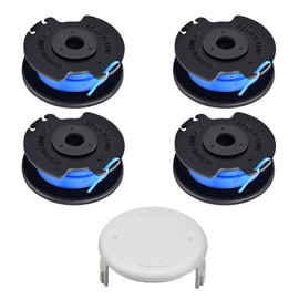 JAMSSOW Pack of 4 Replacement Spool Grass Trimmer Spool Compatible with AC14RL3A, Trimmer Thread Spool for Ryobi One+ 18V 24V 40V, Replacement Spool Cap AC14HCA, Diameter 1.65 mm Length 3.4 m (4 Spool