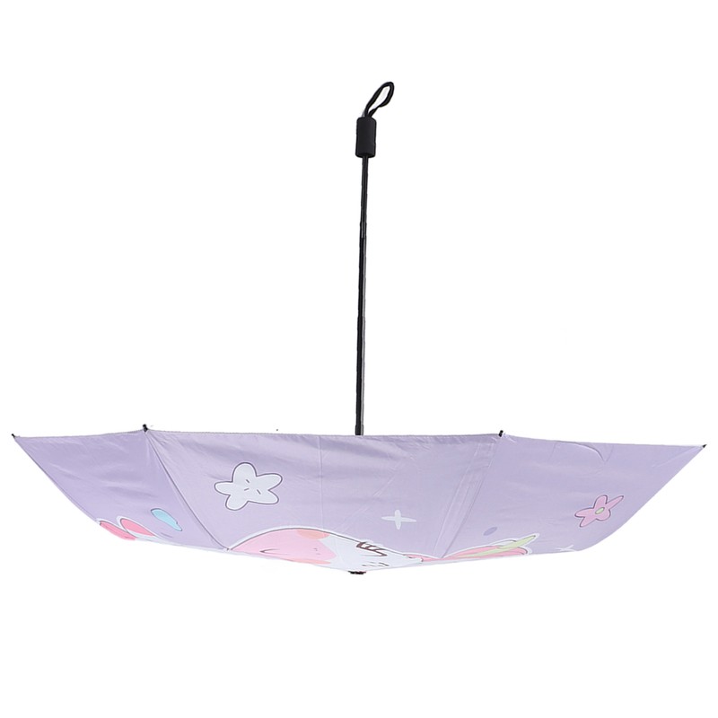 Children Umbrella 3 Fold Reflective Edge Cartoon Portable Kids Sun