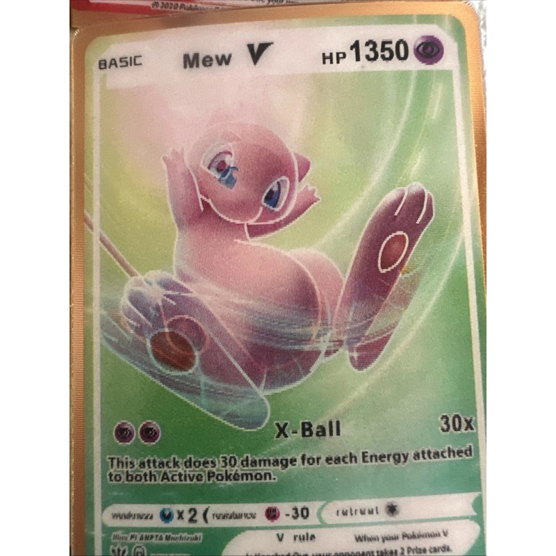 Pokémon 3D Gold Fan Art 4 cards LotNM