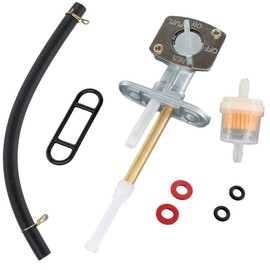 USPEEDA Gas Fuel Valve Petcock Switch for Kawasaki KDX200 KDX220 KDX250 ZX100 KFX400 Prairie 400