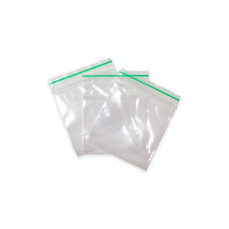 100 Clear Plastic Bags 55mm x 65mm Baggy Baggies Grip