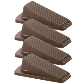 Rubber Door Stoppers for Security Wedge for Bottom of Door on Carpet, Concrete, Tile, Linoleum & Wood - Heavy Duty Door Stop Wedge Ideal for Homes&Schools&Offices&Workshops