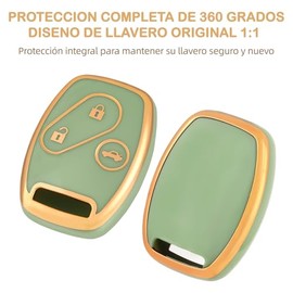 OFFCURVE Funda para Llave de Honda, Protector de Llavero con 3 Botones, Accesorios para Coche Compatible con Honda 2003-2012 Accord / 2006-2013 Civic 