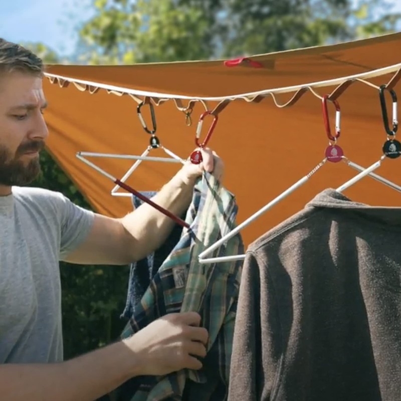 ORIGER OutdoorHolic Folding Hanger Outdoor Carabiner Folding Aluminum Lightweight Compact