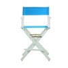 Casual Home 220-01/021-27 Director Chair 24" - Counter Height WhiteFrame/Turquoise