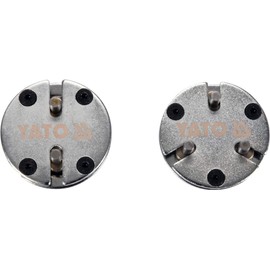 Yato Professional Brake Piston Reset Set, 2 Pieces, 2 & 3 Pin Adapter, 20-35 mm, 10 mm 3/8 Inch, Adjustable, Universal for Many Brands and Models, Brake Cable