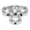 KZNANZN 7/8" Bore Zinc Plated Shaft Collars Solid Steel Set Screws Style