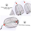 Kisangel 30pcs Stainless Steel Fishing Bait Trap Cage Basket Feeder
