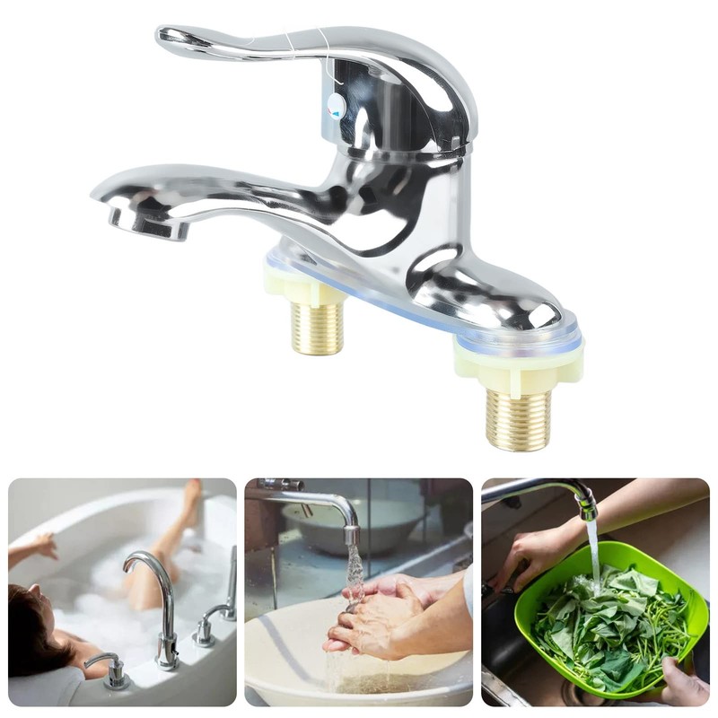 Laundry Faucet, Zinc Alloy Bathroom Sink Faucet for Hotel