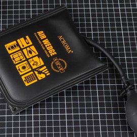 ACROMA Inflatable Air Wedges - 420D Nylon Composite Fabric, Commercial Grade Robust 136 kg Load Air Shim Bags, Easy Pump-Up & Fast Release Lift Bags with Pry Bar Set (3pcs/Set)