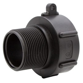 VARIOSAN IBC Adaptor (S60 x 6 to 2 Inch) 16058, Plastic, Black