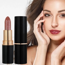 El Lápiz Labial Con Purpurina Es Resistente Al Agua Y Brilla