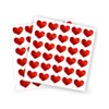 1 Paquete de 100 pzas corazones rojos