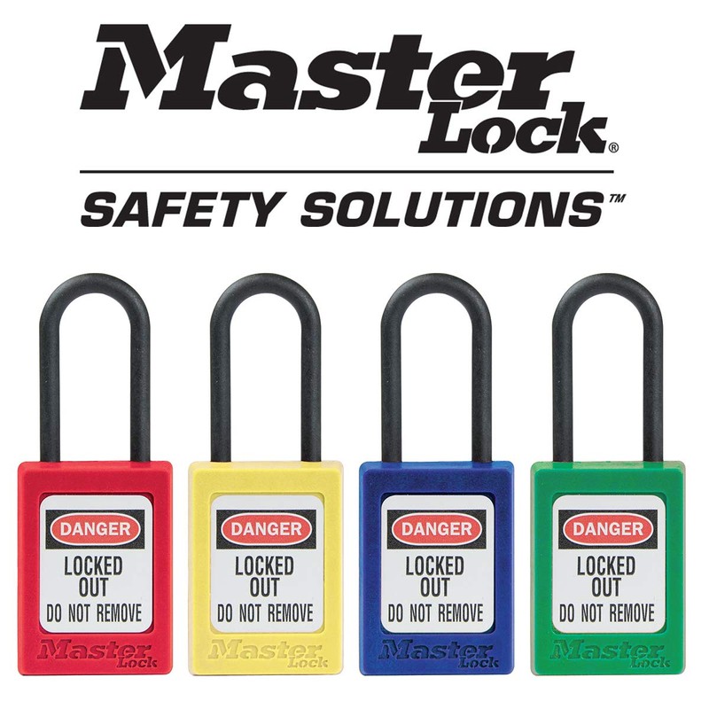 Master Lock S32RED Red Dielectric Zenex thermoplastic Safety Padlock, 35mm