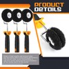 Leumoi 3 Pieces Drywall Corner Rollers Drywall Corner Compound Roller