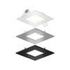 DALS 4 Inch Square Panel Light with Interchangeable Trims |