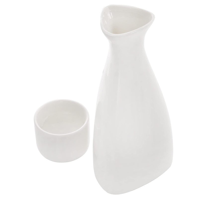 Tosnail 7 Pieces Ceramic Japanese Sake Set, 1 Serving Carafe