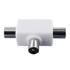 PAL TV Antenna Splitter Double Adaptor 1 Male to 2