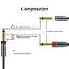 J&D 1/4 inch TRS Cable, Copper Shell 6.35mm 1/4 inch