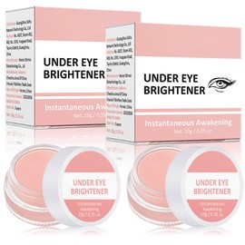 2 PCS Full Coverage Under Eye Brightener and Concealer - Long Lasting, Correcting Pink Cream for Dark Circles and Spots - Highlighter and Foundation in One