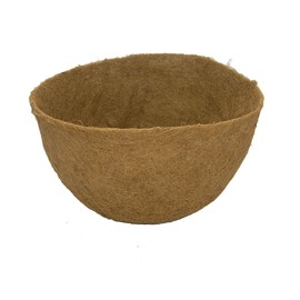 Garden Artisans 17 in x 10 in Molded Coco Liner for Bellus & Flat Bottom Hanging Baskets 4 Pack
