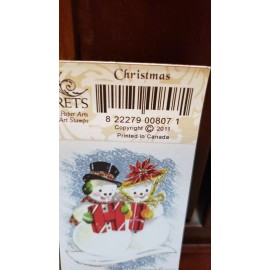 Crafty Secrets Creative Scraps Heartwarming Vtg Cuts 8"X9.5" Sheet Christmas Lot of 2