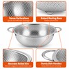 Stainless Steel Colander for Washing Vegetables & Draining Pasta –