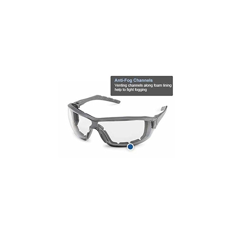 Gateway Safety 22GY0F Silverton Temple Version Safety Glass, Gray Frame-
