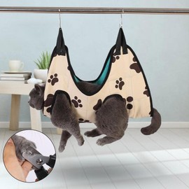 Cat Care, Nail Clippers, Prevents Scratches and Bites, Fixing Bag, Bath, Trimming, Restraints, Pet Bag, Hanging, Beauty Hammock, Pet Supplies
