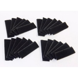 Unbranded Bulk Lot of 240 Hook and Loop Strips, 1" x 3", Non-Adhesive, Heavy Duty, #CD150