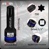 JEUCLEL T80 Torx Bit Socket, 1/2" Drive Torx Star 6