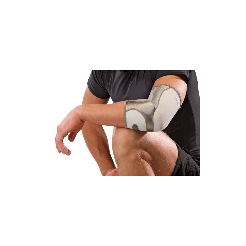 Mueller Life Care Ellenbogenbandage, weiß/gold, 33 - 38 cm, 78214