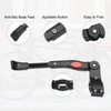 sourcing map Back Bike Kickstand Aluminium Adjustment Bicycle Single-Side Kick