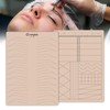 3PCS Microblading Practice Skin with Pre-Printed Brow Patterns – Silicone