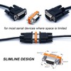 YIOVVOM DB9 Null Modem Adapter Female to Female Slimline Data