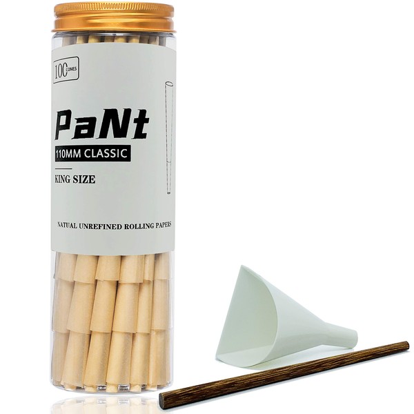 PaNt King Size Paper Cone Rolls, 100PC with Cone Loader,
