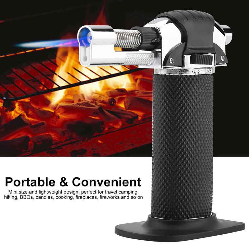 Portable Windproof Gas Butane Lighter Flame Gun Burner Fire Starter
