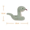 Apricot Lamb Snake Plush Stuffed Animals for Kids, Soft Cute