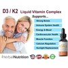 Herbal Nutrition Best Vitamin D3 Supplement Plus K2 Liquid Vitamin