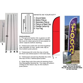 Amenities Senior Living Community Advertising Feather Banner Swooper Flag Sign with Flag Pole Kit and Ground Stake