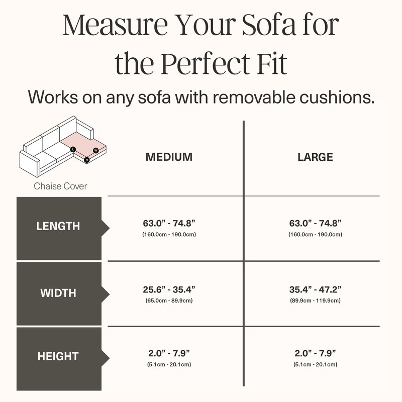 Nolan Interior Magic Sofa Cover - Classic Jacquard Chaise Couch