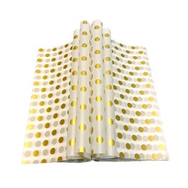 Suiwen Gold Dot Wax Paper Sheets Deli Wraps Tray&Basket Liner Deli Paper Wax Paper Baking Paper Colored Parchment Paper Greaseproof for Food (150)