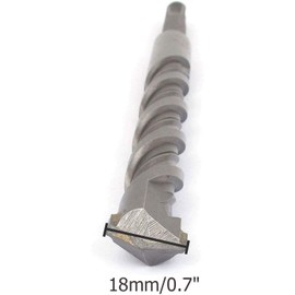 XMHF 2pcs 18mm/0.7" Tip Rotary SDS Plus Shank Carbide Tipped Masonry Hammer Drill Drilling Bit 210mm/8.3" Long for Concrete, Masonry, Wall, Road