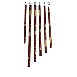 Chinese notched Dizi Flute Bamboo Chinese Tuned in A C D E F G handmade craft (D)