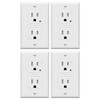 TOPGREENER LED Guide Light Receptacle with Automatic Daylight Sensor, Night