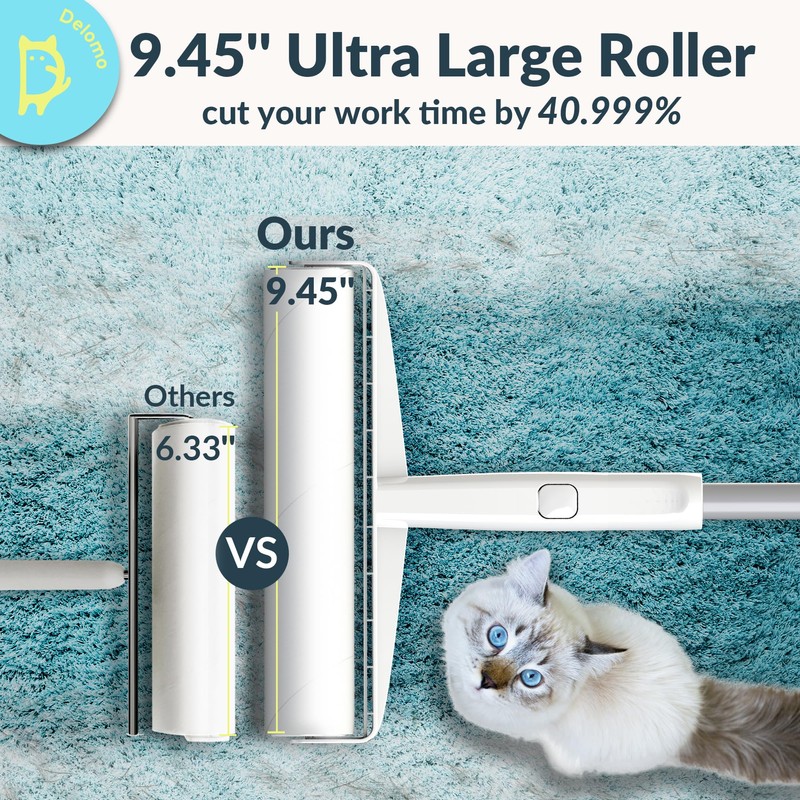 Large Lint Roller - 9.45 in Giant Lint Roller Refill